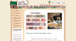 Desktop Screenshot of homemadequiltsnmore.com